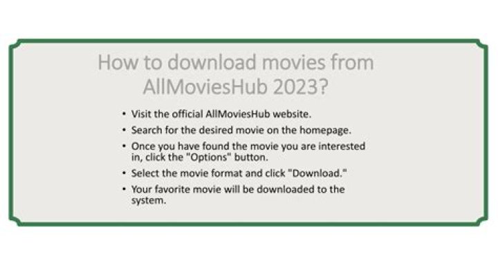 Allmovieshub Alternatives & Movie Download Guide - What You Need to Know
