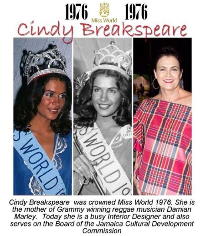 Cindy Breakspeare: Miss World 1976 and Her Connection to the Marley Family