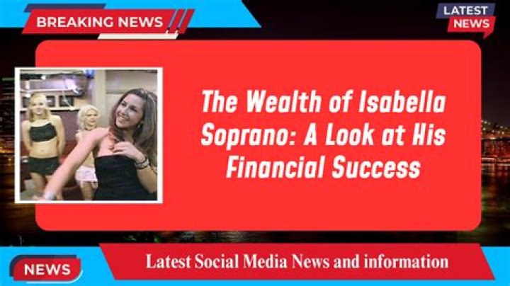 Exploring Isabella Soprano: A Look at the Performer and the Fictional Figure
