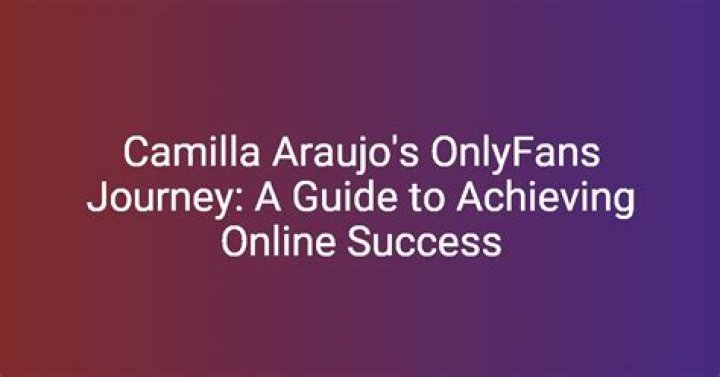 Exploring the Buzz Around Camilla Araujo Only Fans Leaked: What the Search Means for Everyone