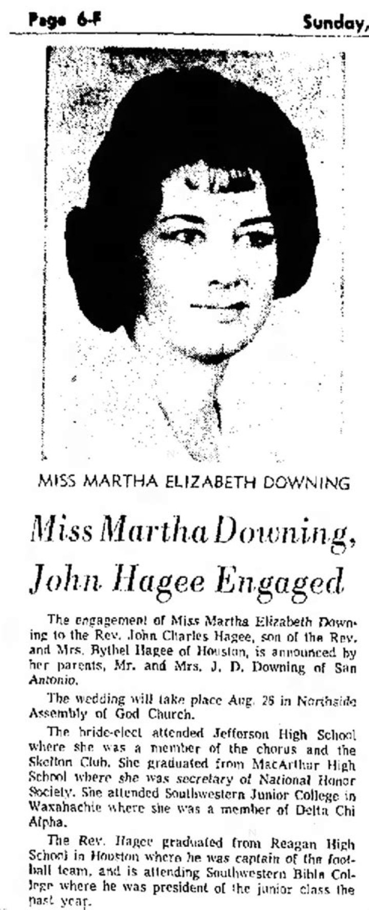 Martha Downing Hagee Obituary: Remembering a Life of Quiet Grace